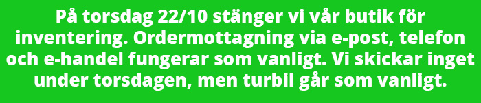 Öppettider inventering