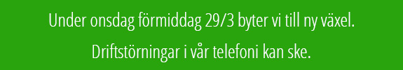 Infobanner Växel