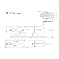 GE 710 Plus Rak Slipmaskin