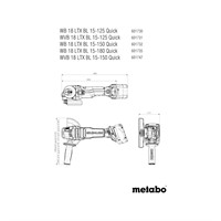 WB 18 LTX BL 15-125 Quick | Ø125 mm Vinkelslip | Batteri 18V Solo