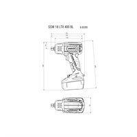 SSW 18 LTX 400 BL | 400Nm Mutterdragare | Batteri 18V Solo