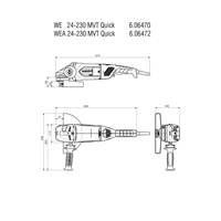 WE 24-230 MVT Quick | Ø230 mm Vinkelslip | 230V