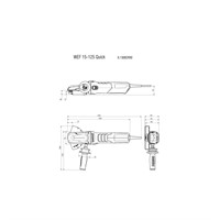 WEF 15-125 Quick | Ø125 mm Platt Vinkelslip | 230V