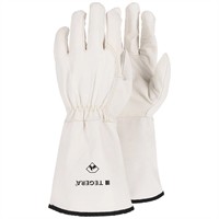 Svetshandske, veg garv oxnarv, krage, naturfärgad stl 10