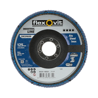 Lamellrond FL 125x22mm K120 zir plan fiberrygg