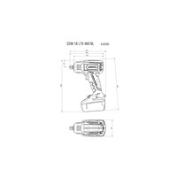 SSW 18 LTX BL | 400Nm Mutterdragare | Batteri 18V 2x5,2 Ah