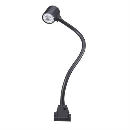 LED Maskinbelysning "ALPHA" med 455 mm flex arm AC+DC 24V