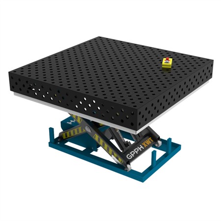 Svetsbord PRO 28 | 1500x1480mm | Diagonalt rutnät | Hydrauliskt