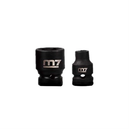 "m7_1/2"" Dr. Impact Socket 19mm Black, Laser logo"