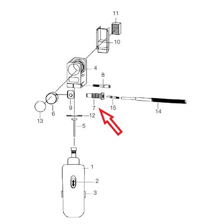 Guide for electrode holder