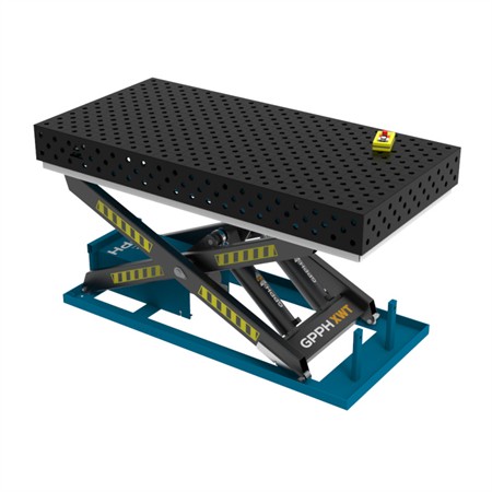 Svetsbord PRO 28 2000x1000 mm med hydrauliskt lyftsystem diagonal