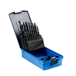 Spiralborrar SET25DIN338 HSSG N1-13STEEL