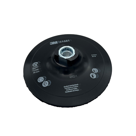 Underläggsplatta med centerpinne, 125 mm, M14