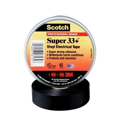 ELTEJP SUPER 33+ 19mm x 20 Met. Svart