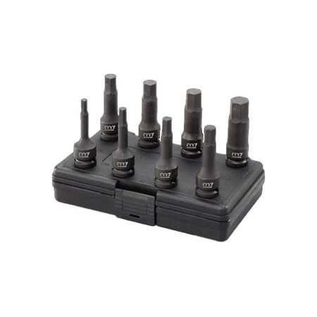 "8 PCS 1/2"" Bit Socket SET_Hex 6.7.8.10.12.14.17.19mm"