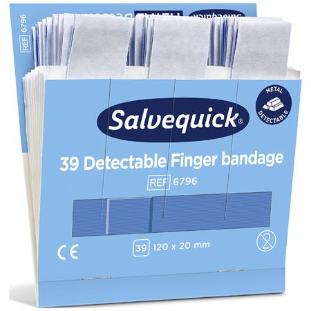 Fingerplåster Salvequick 6796 detekterbart (6x39st)